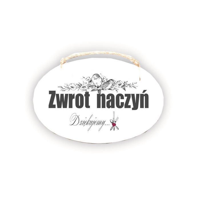 Zawieszka Elipsa 02 - Zwrot naczyń...- E/02/462B zdjęcie 1