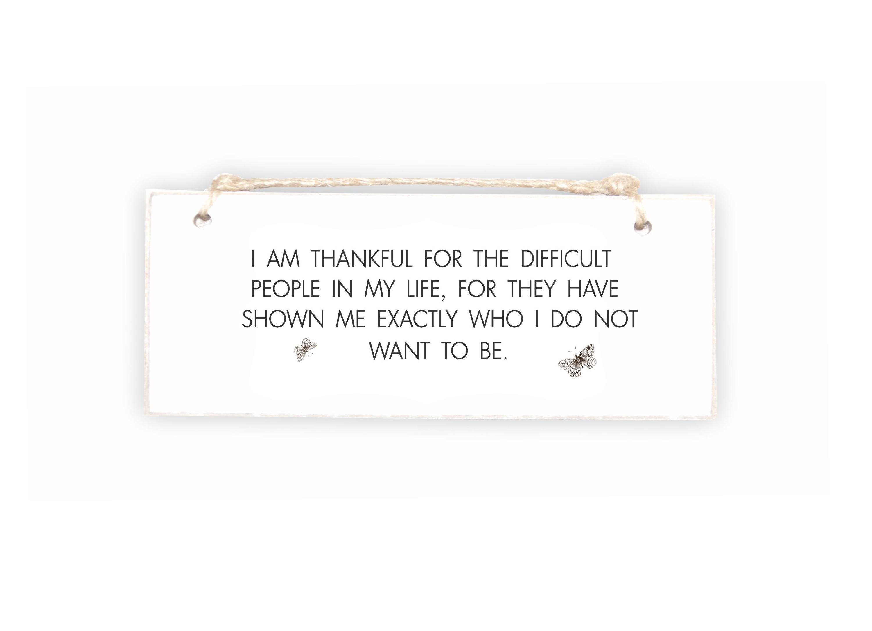 Tabliczka 02 - I am thankful for the difficult people...  - TC/02/03EN zdjęcie 1