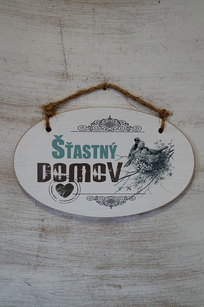 Zawieszka Elipsa 02 - Stastny domov...- E/02/233SK zdjęcie 1