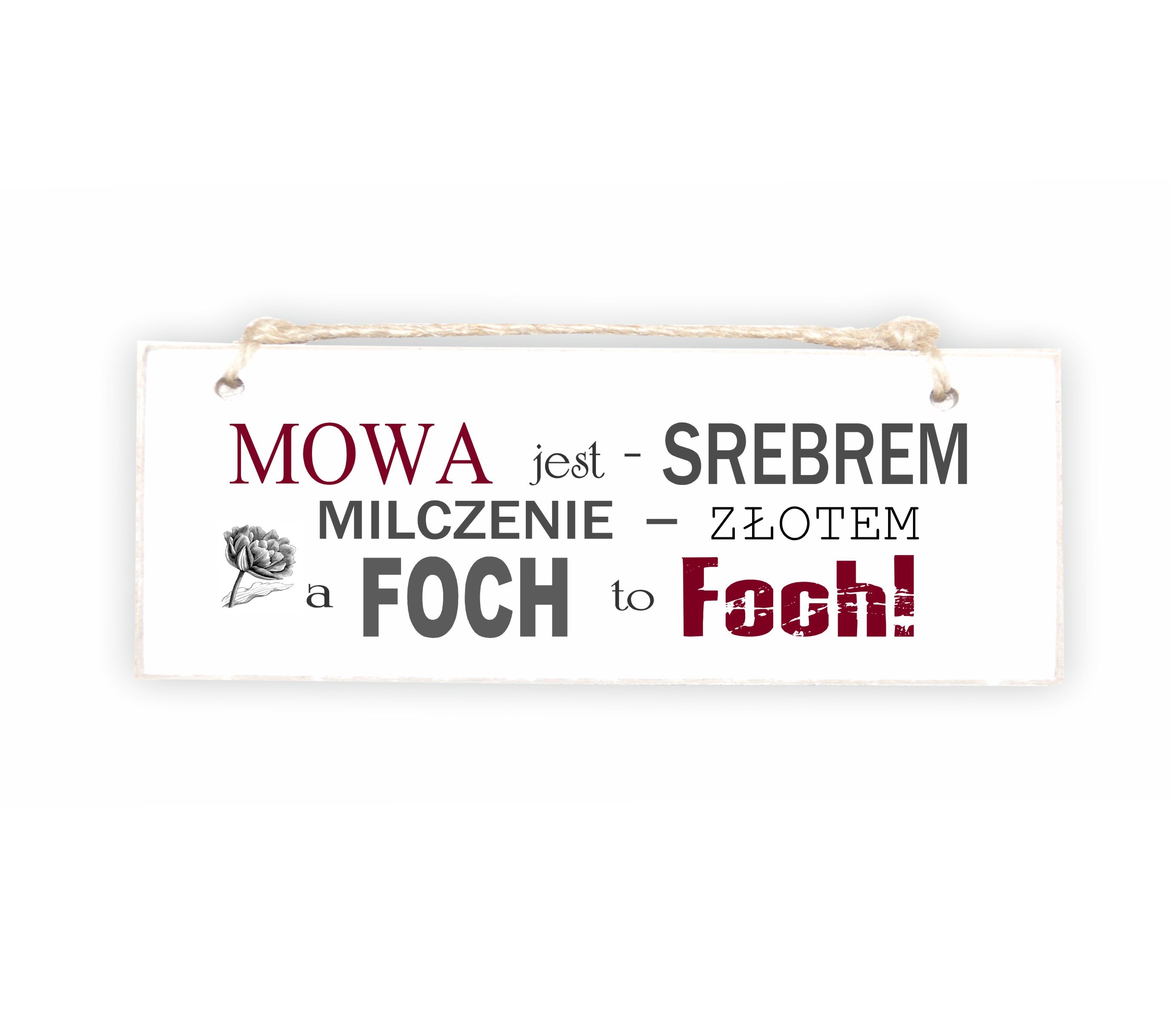 Tabliczka 04 - Mowa jest srebrem... - TC/04/42 zdjęcie 1