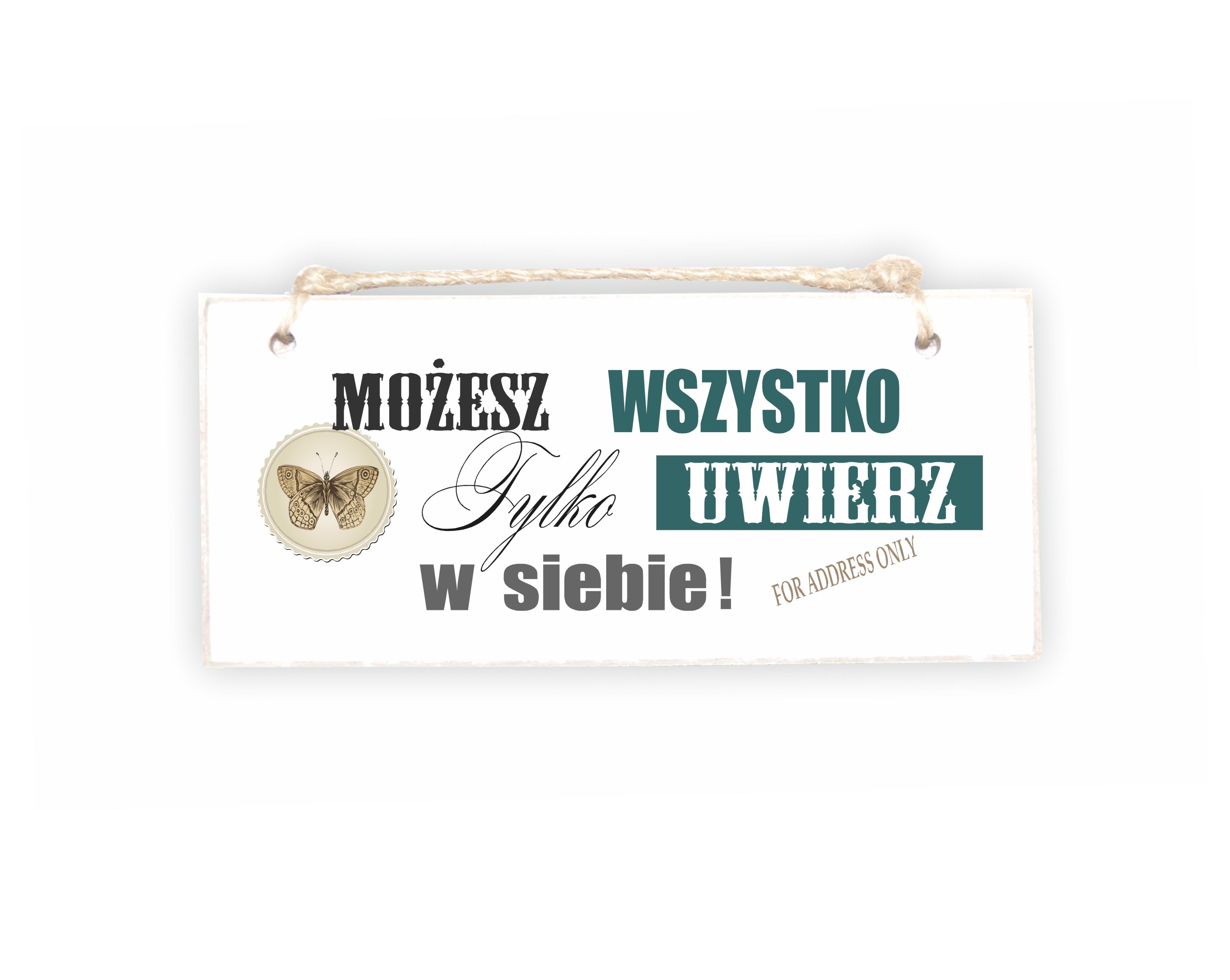 Tabliczka 02 - Możesz wszystko...  - TC/02/616 zdjęcie 1