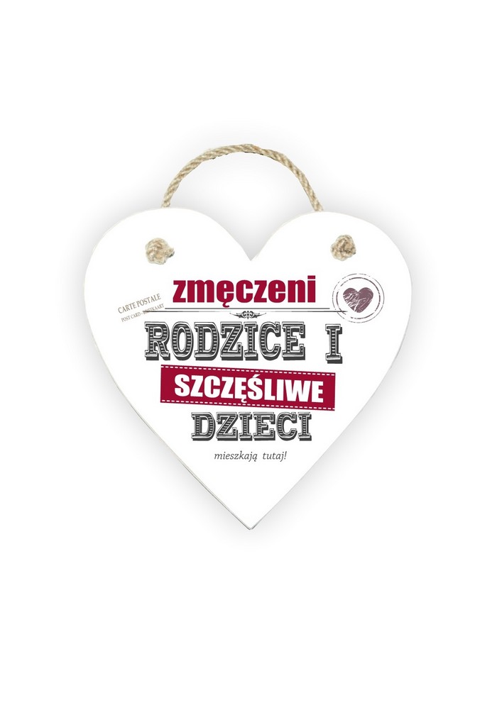 Zawieszka Serce 05 - Zmęczeni rodzice... - S/05/617 zdjęcie 1