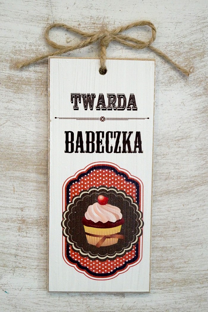 Tabliczka 02 - Twarda babeczka - TC/02/662 pion zdjęcie 1