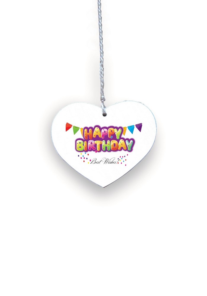 Zawieszka Serce 01 - Happy birthday... - S/01/15EN zdjęcie 1