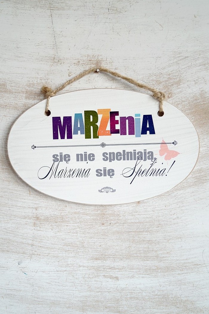 Zawieszka Elipsa 02 - Marzenia się nie spełniają,...- E/02/360 zdjęcie 1