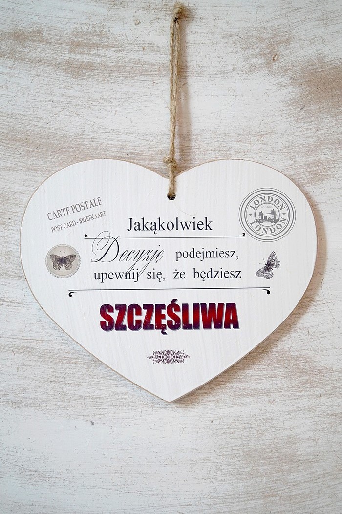 Zawieszka Serce 04 - Jakąkolwiek decyzję podejmiesz,... - S/04/481 zdjęcie 1