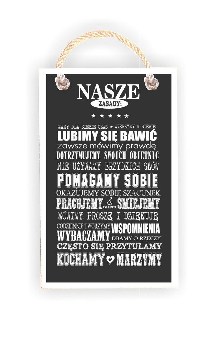 Tabliczka 06 - Nasze zasady: mamy czas....  - TC/06/920 zdjęcie 1