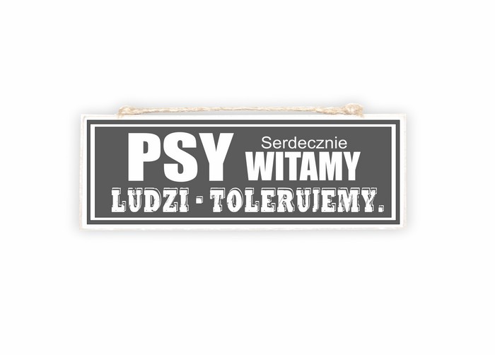 Tabliczka 04 - Psy. Witamy...- TC/04/1002 zdjęcie 1