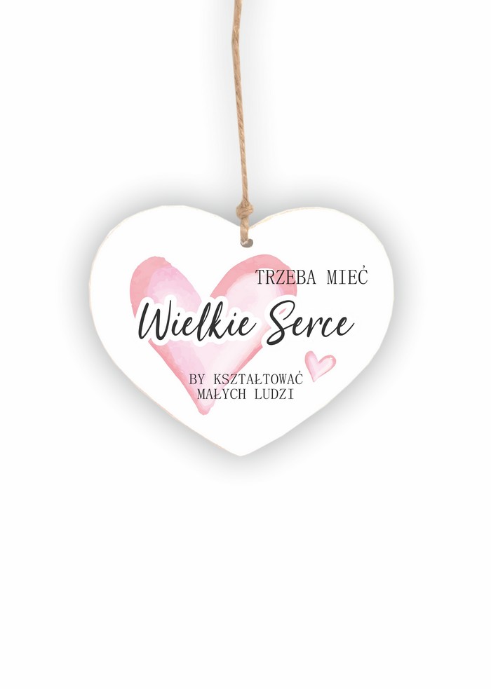 Zawieszka Serce 02 - Trzeba mieć wielkie serce... -  S/02/1131 zdjęcie 1