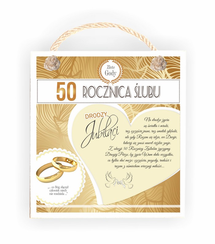 Tabliczka 05 -  50 rocznica ślubu. - TC/05/1151 zdjęcie 1