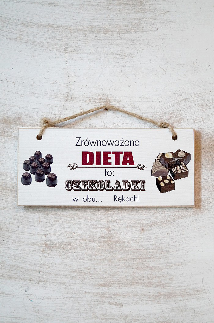 Tabliczka 02 - Zrównoważona dieta ...  - TC/02/202 zdjęcie 1