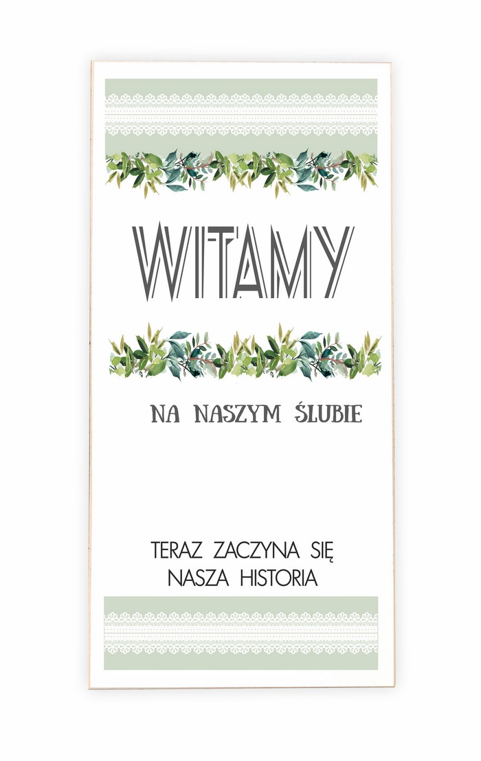 Tabliczka 08 - Witamy na naszym ślubie. Teraz zaczyna się... - TC/08/1184 zdjęcie 1