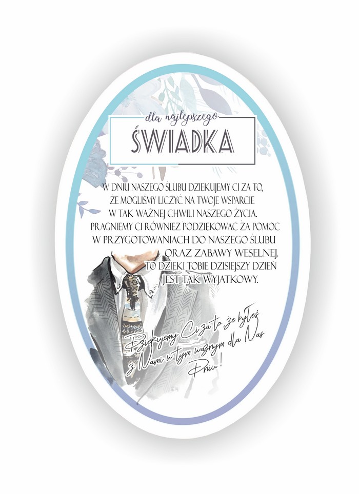 Zawieszka Elipsa 05 - Dla najlepszego świadka! - E/05/1160 zdjęcie 1