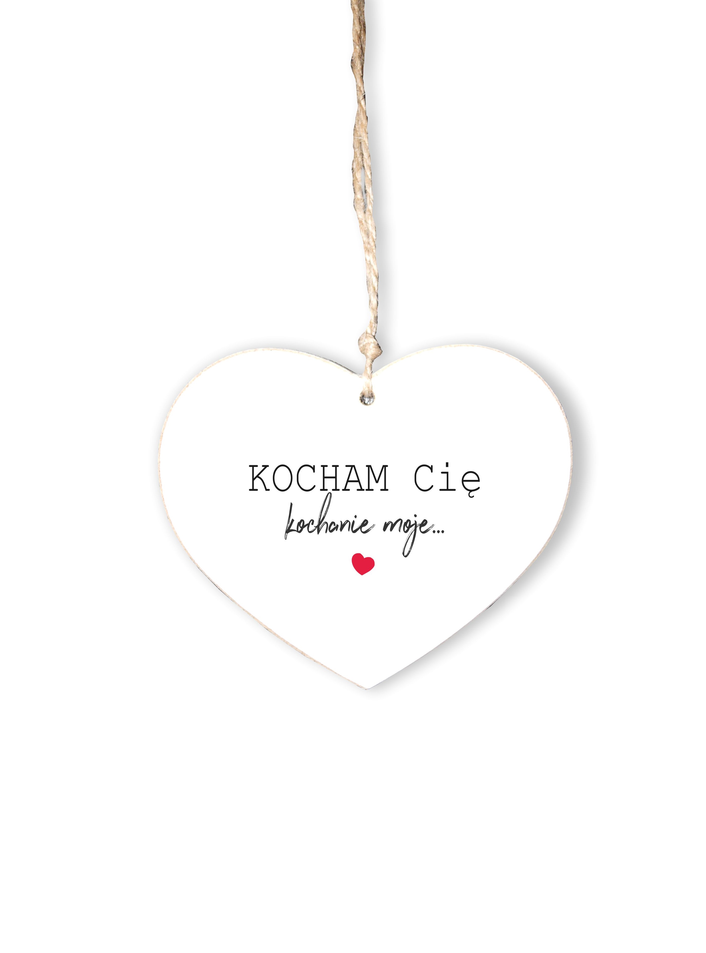 Zawieszka Serce 02 -Kocham Cię kochanie... -  S/02/1371 zdjęcie 1