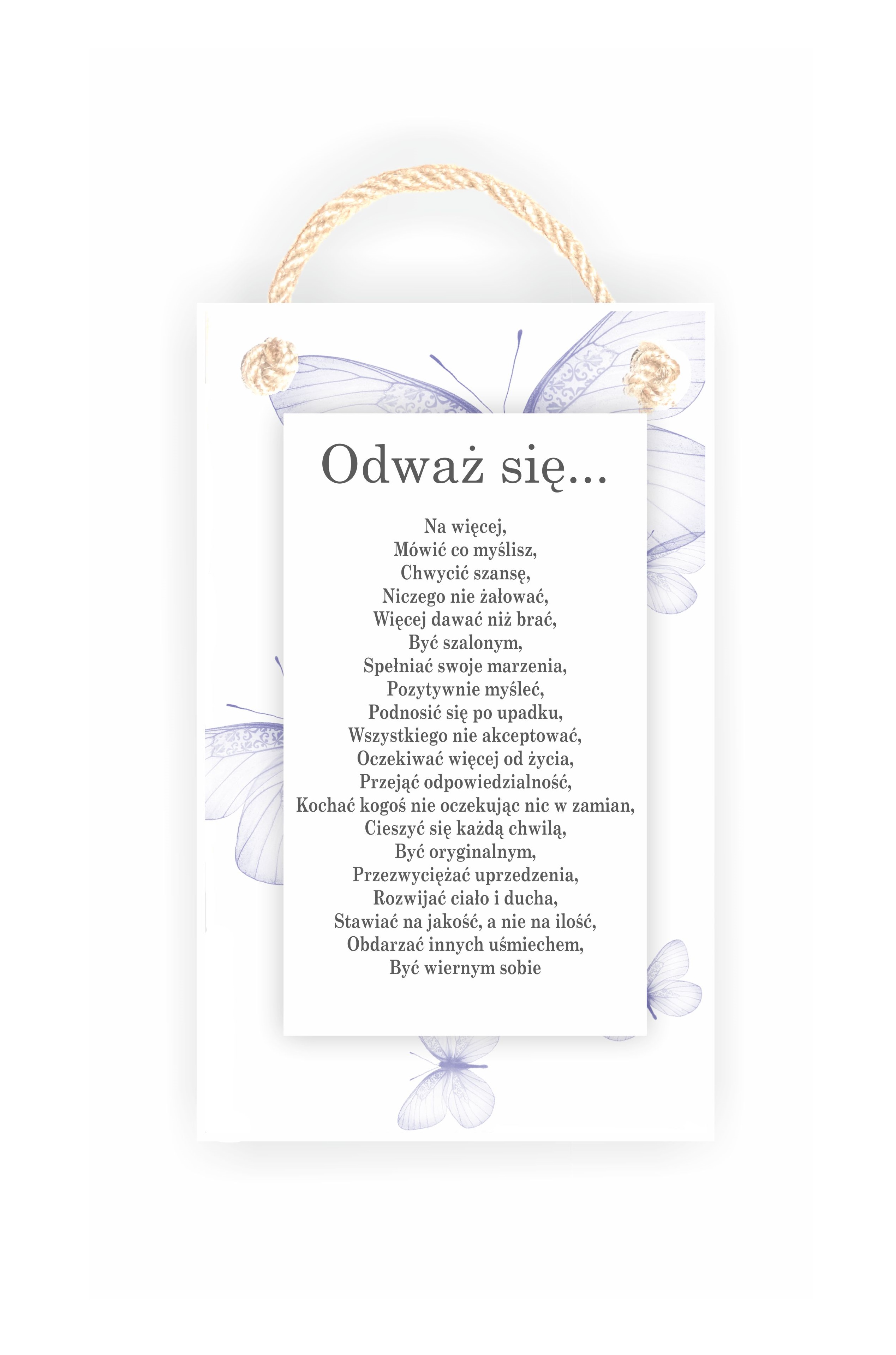 Tabliczka 06 - Odważ się - TC/06/1417 zdjęcie 1