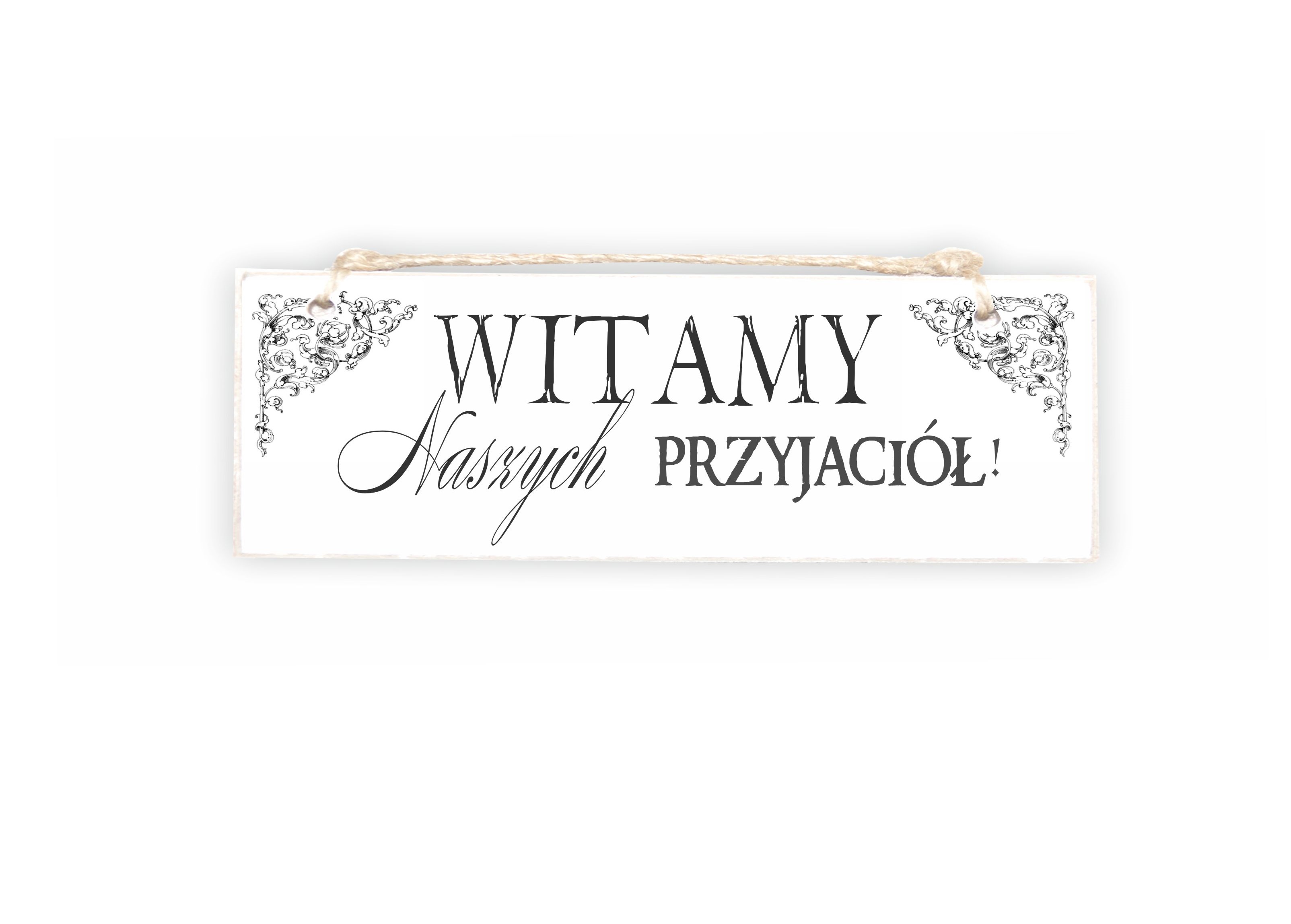 Tabliczka 01 - Witamy naszych przyjaciół... - TC/01/45 zdjęcie 1