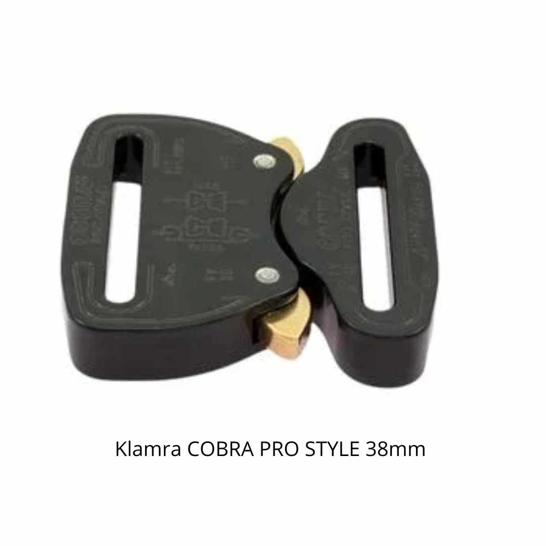 Obroża z klamrą COBRA BioThane® 38 mm dla dużego psa 18 kolorów - Psiamać zdjęcie 1