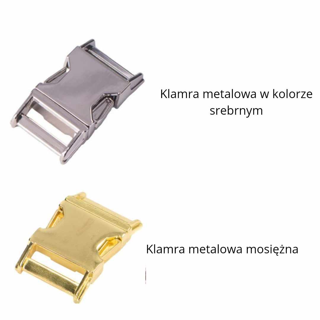 Obroża na klamrę metalową BioThane® ZEBRA - Psiamać zdjęcie 2