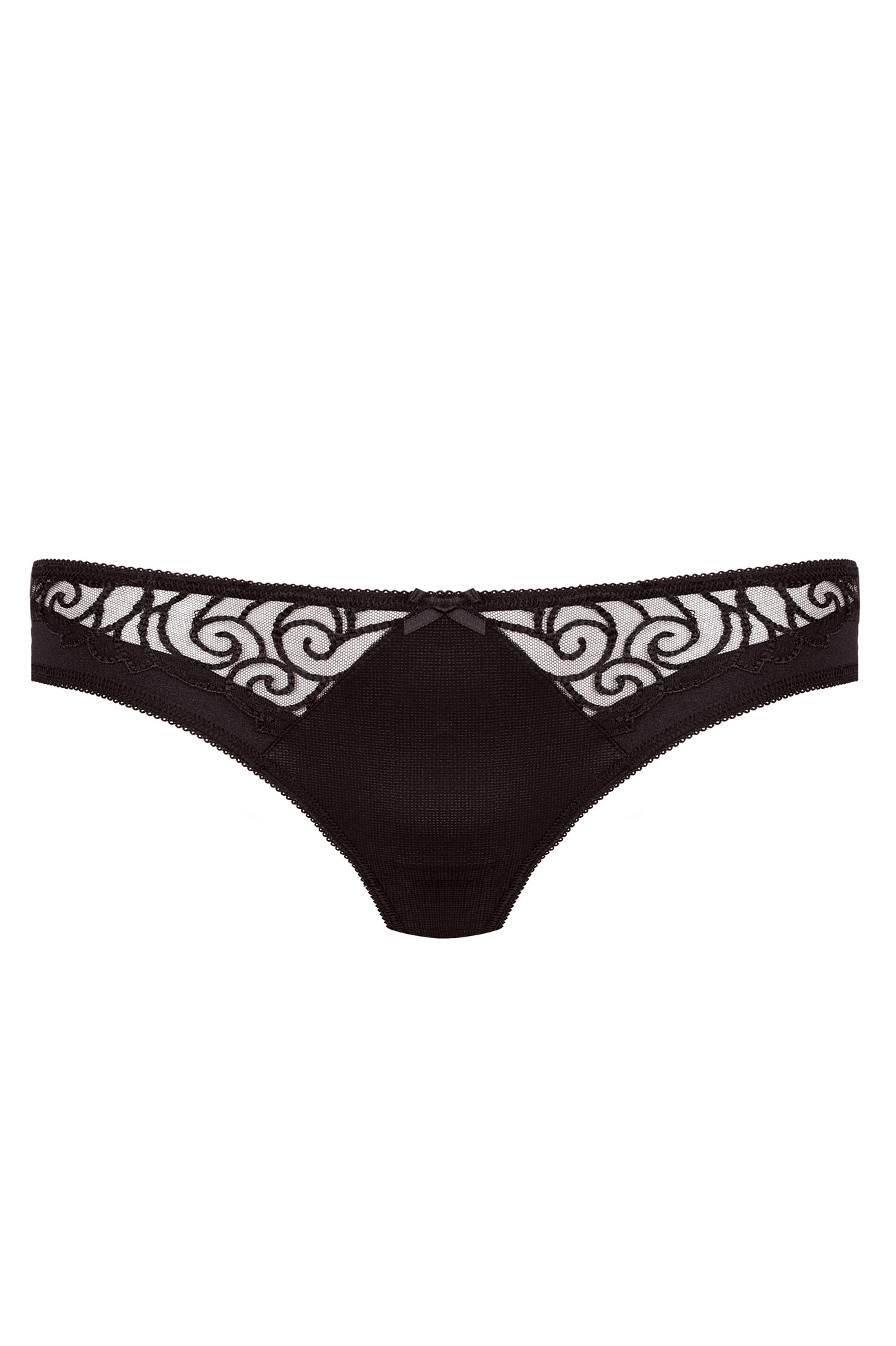 Onyx stringi brazyliany z haftem - Gorteks zdjęcie 3