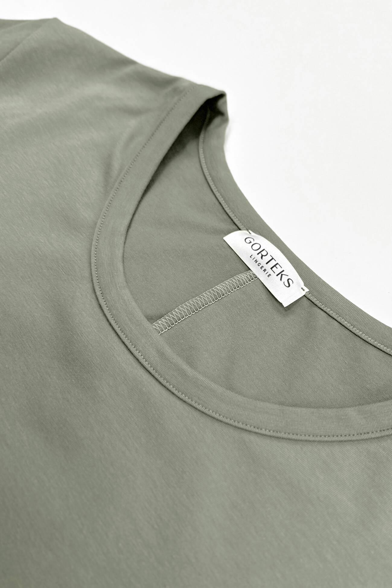 Cosy piżama komplet: spodenki i koszulka khaki - Gorteks zdjęcie 3