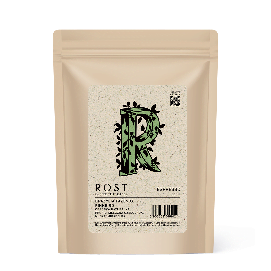 Kawa ROST Brazylia Fazenda Pinheiro Espresso 1000g zdjęcie 1