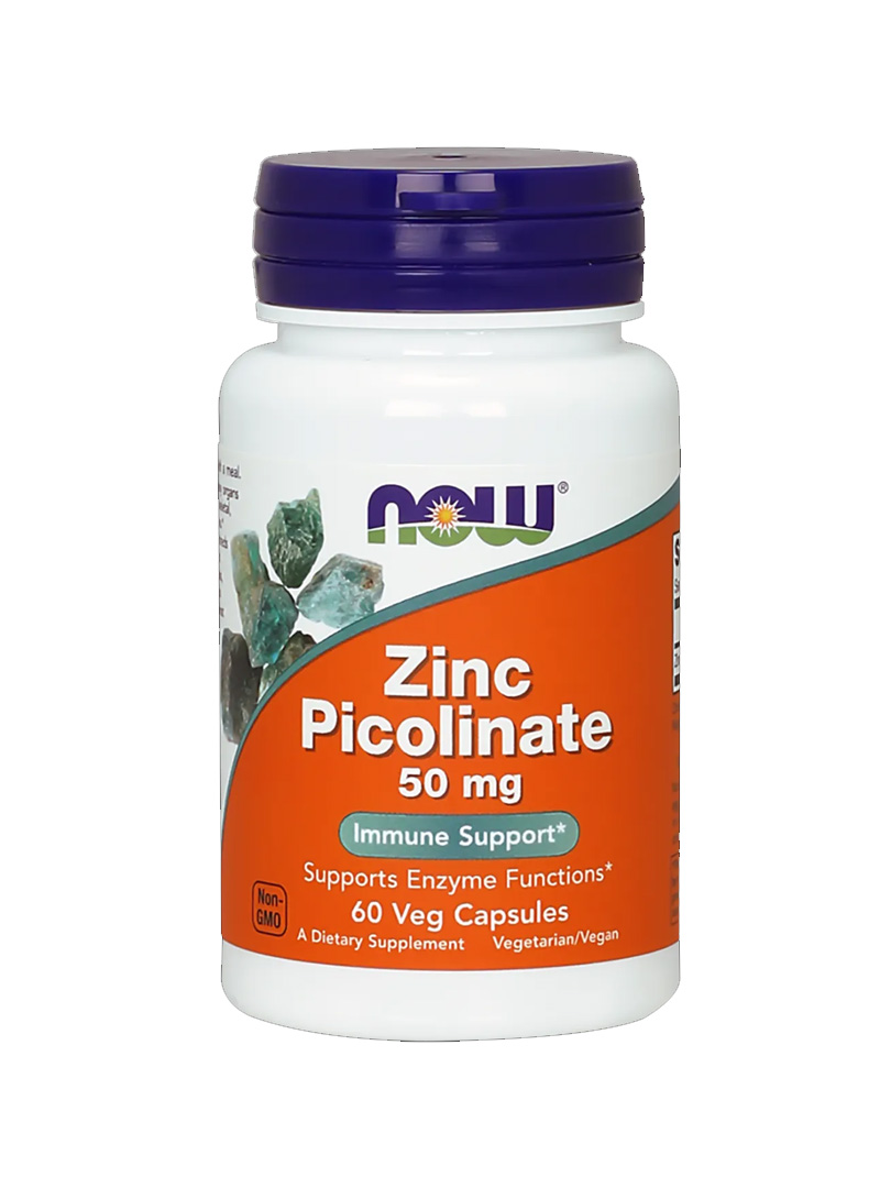 Now Foods Zinc Picolinate 50 mg - 60 kapsułek zdjęcie 1