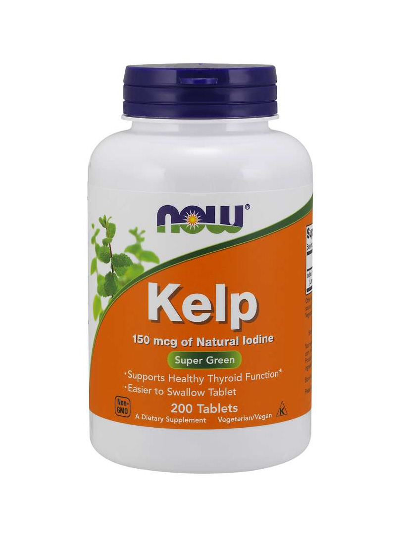 Now Foods Kelp (Jod) 150 mcg - 200 tabletek zdjęcie 1