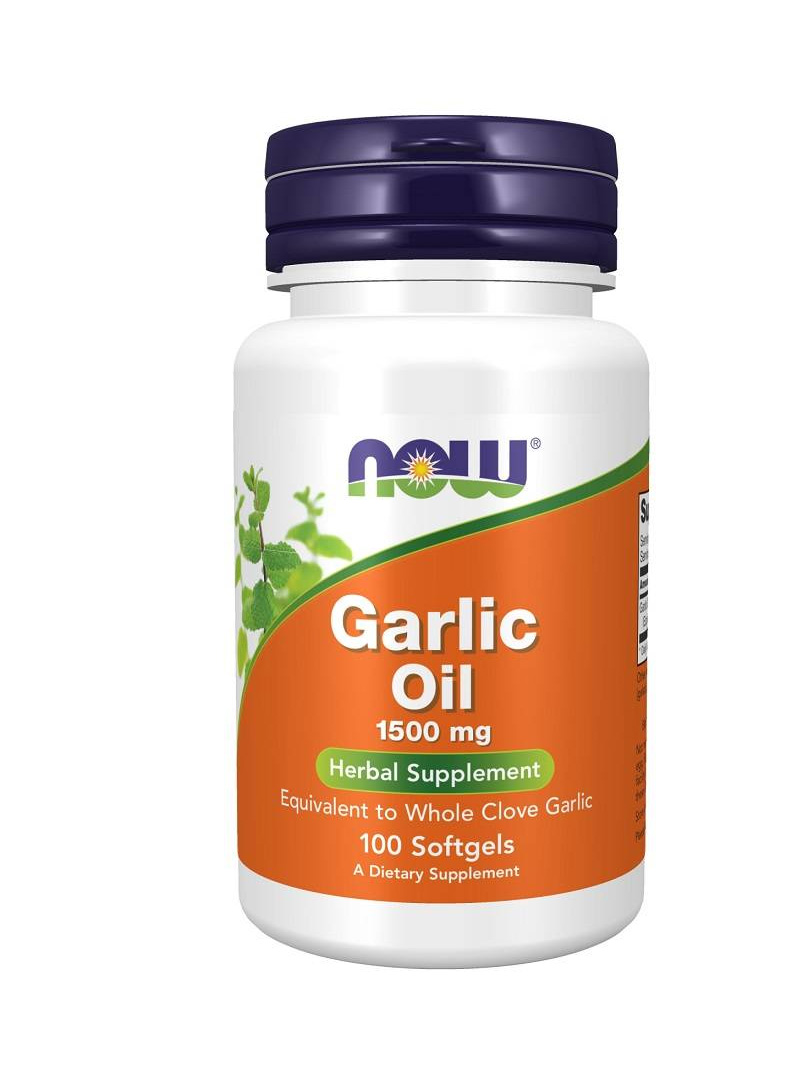 Now Foods Garlic Oil (Olej z czosnku) 1500 mg - 100 kapsułek zdjęcie 1