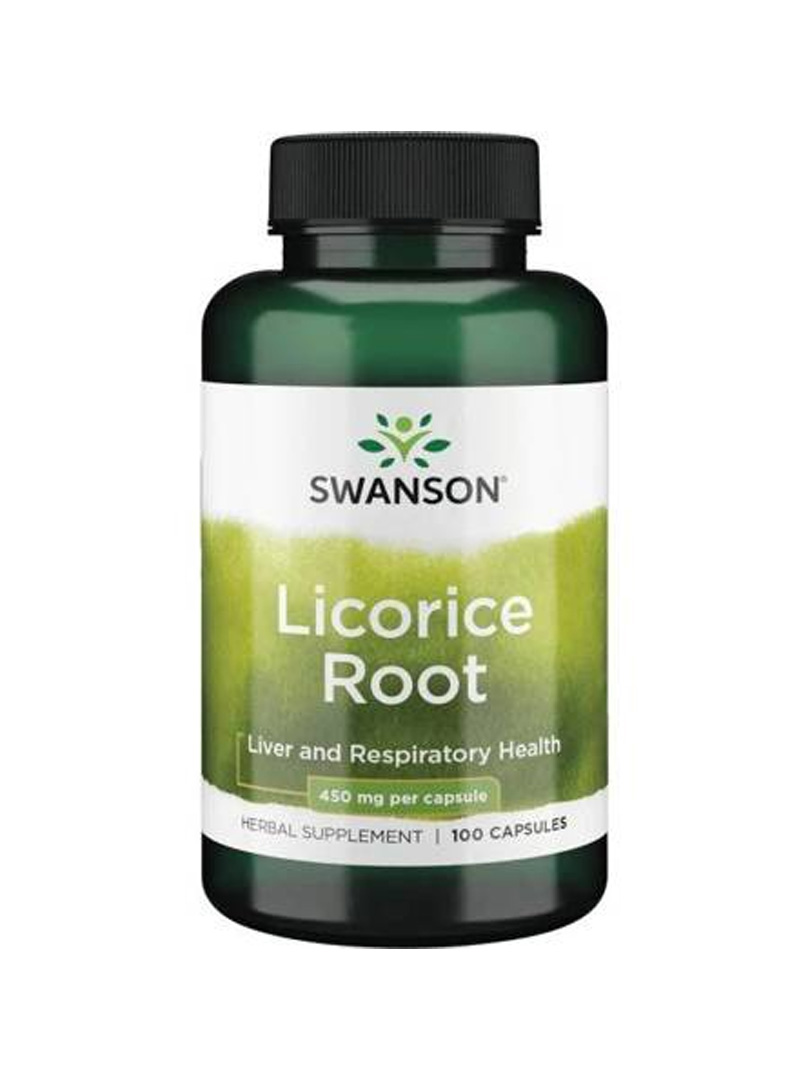 Swanson, lukrecja Licorice Root 100 kapsułek. zdjęcie 1