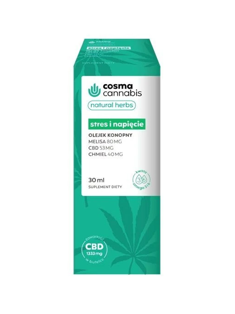 Cosmo Canabis, Olejek konopny Stres i Napięcie (30ml) zdjęcie 1