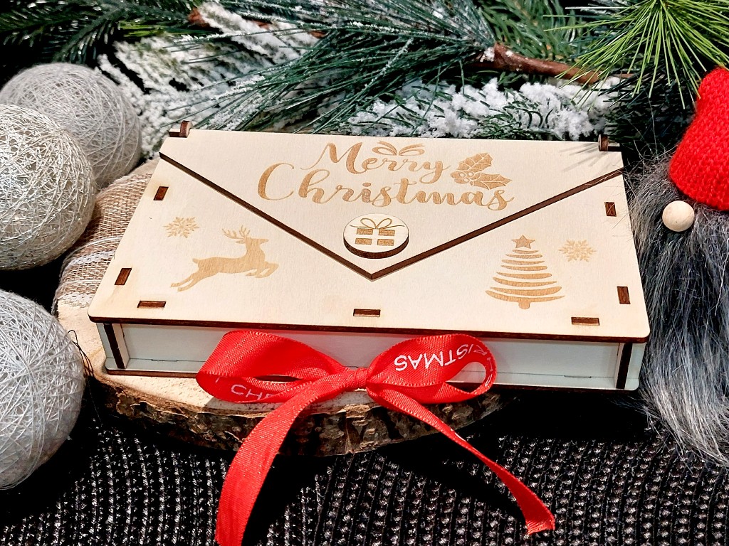 KOPERTA PUDEŁKO NA PIENIĄDZE PREZENT PERSONALIZOWANY NA ŚWIĘTA zdjęcie 4