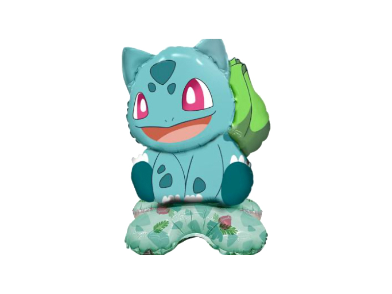 Balon foliowy stojący Pokemon Bulbasaur 39cmx49cm zdjęcie 1