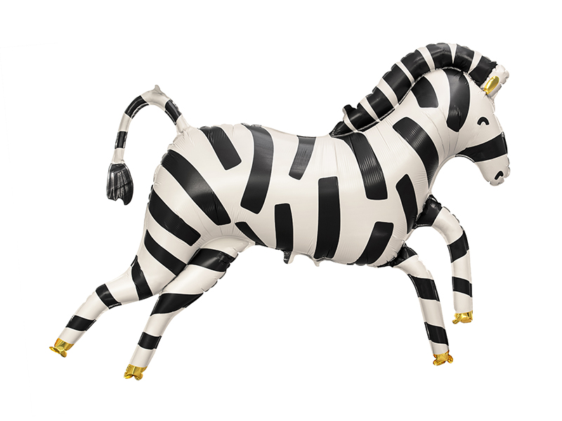 Balon foliowy Zebra, 100 x 82 cm zdjęcie 1