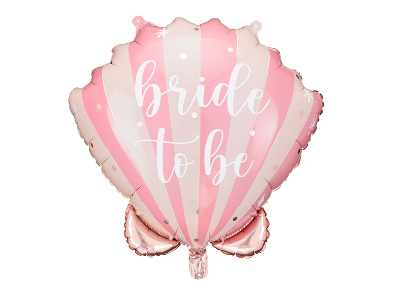 Balon foliowy Muszelka Bride to be, 52x50 cm zdjęcie 1