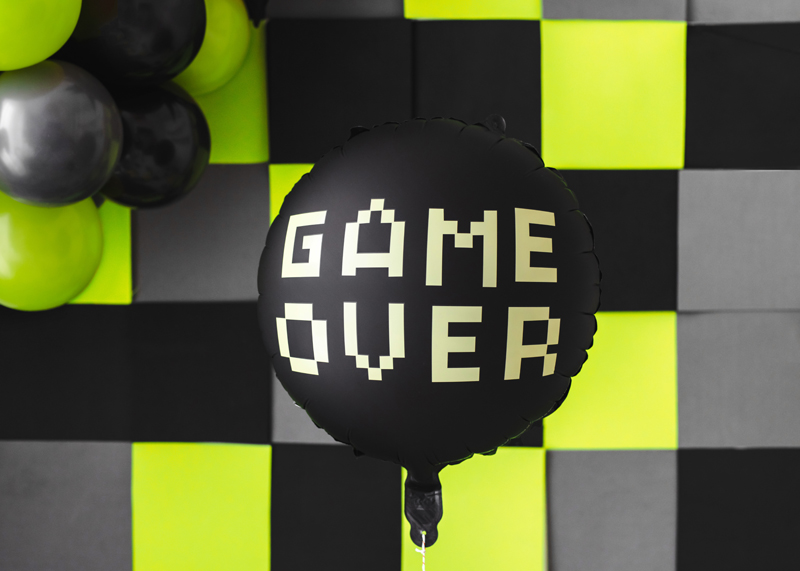 Balon foliowy Game over, 35 cm zdjęcie 2