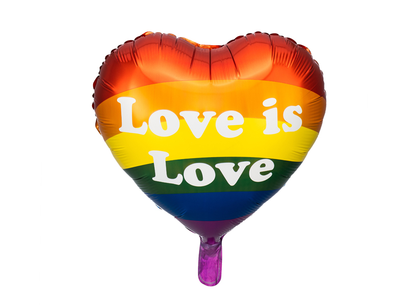 Balon foliowy Love is Love, 35cm zdjęcie 1