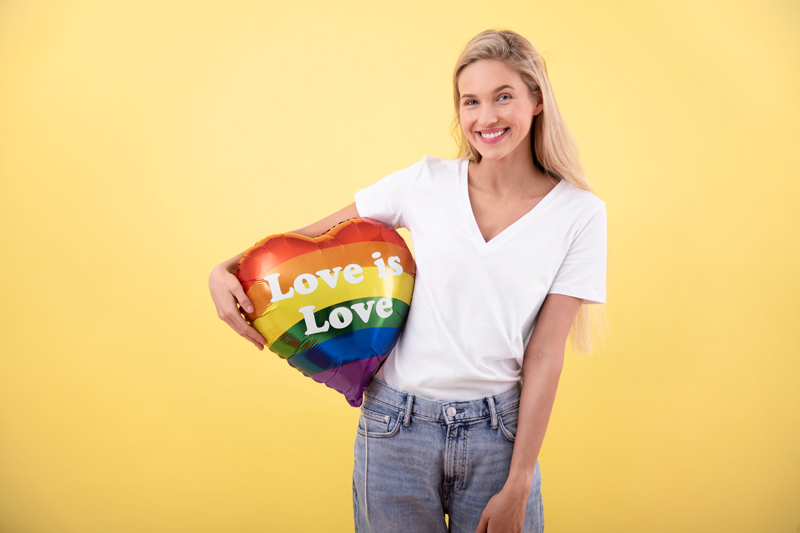 Balon foliowy Love is Love, 35cm zdjęcie 2