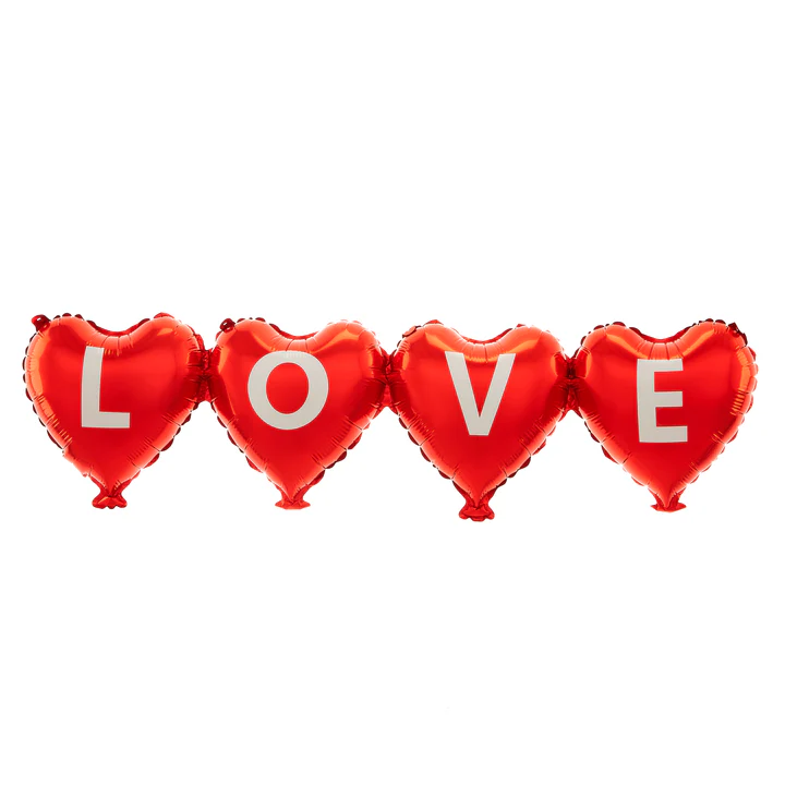 Girlanda balonowa Serca Love 101x27cm zdjęcie 1