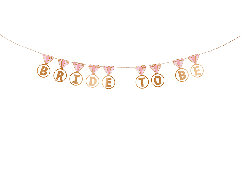 Baner Pierścionki ''Bride to be'', 2.5 m zdjęcie 1