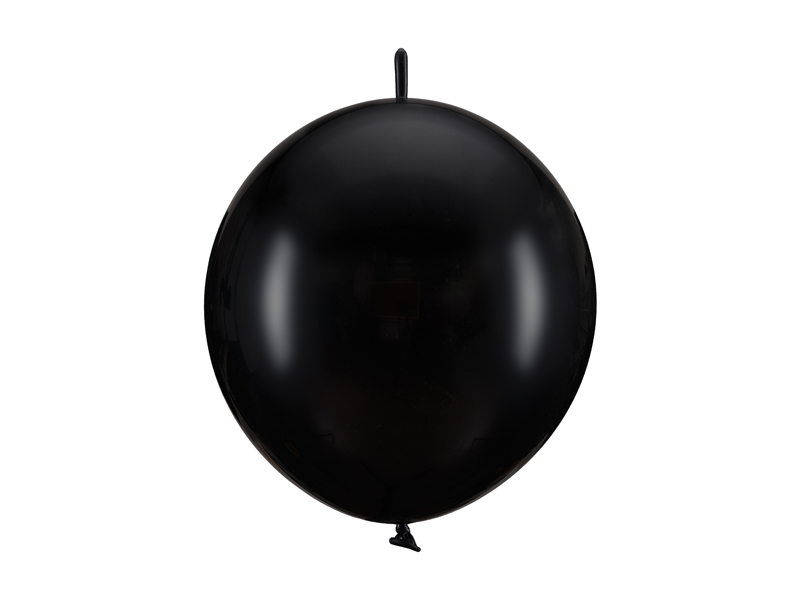 Balony z łącznikiem, 28cm, Pastel Black, 20 szt. zdjęcie 1