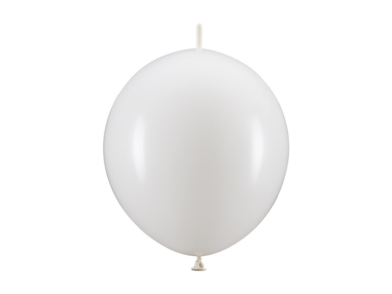 Balony z łącznikiem, 33 cm, białe, 20 szt. zdjęcie 1