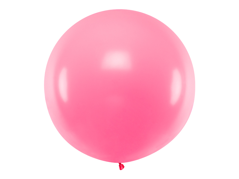 Balon gigant, okrągły 1m, Pastel Pink różowy zdjęcie 1