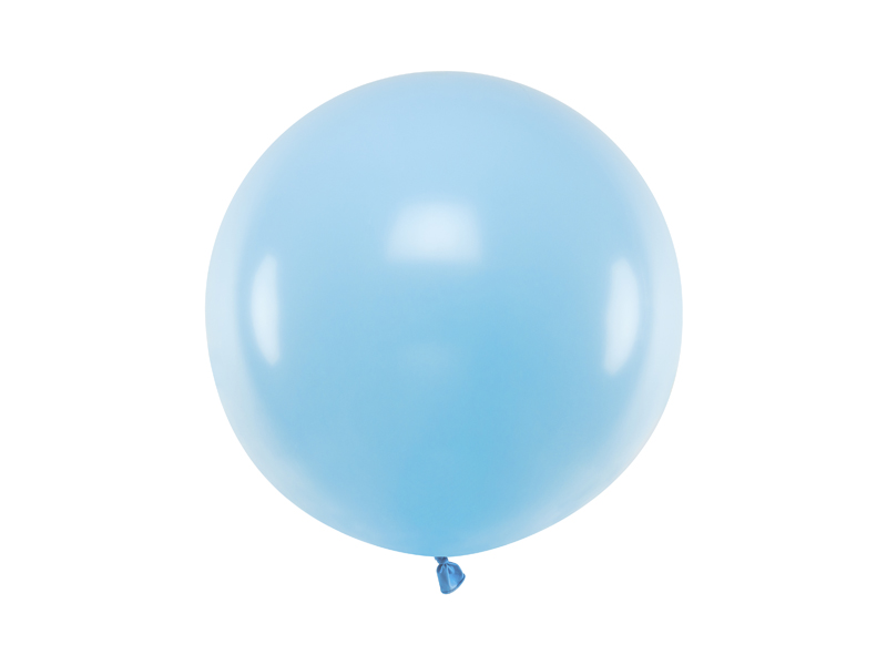 Balon gigant, okrągły 60cm, Pastel Baby Blue niebieski zdjęcie 1