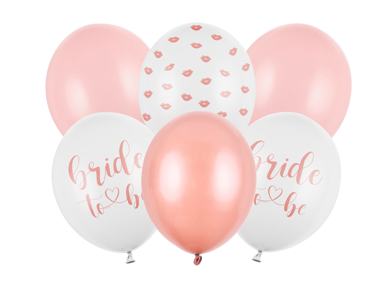 Balony 30cm, Bride to be, 6 szt. zdjęcie 1