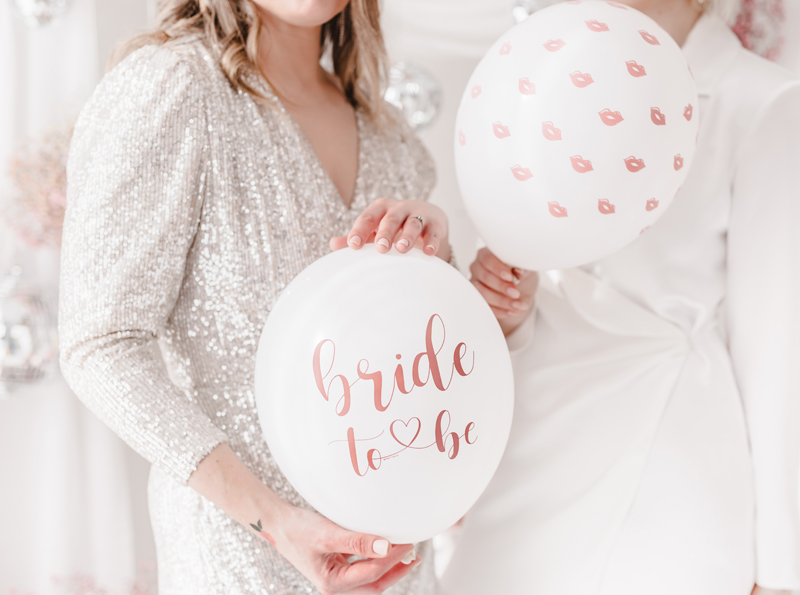 Balony 30cm, Bride to be, 6 szt. zdjęcie 4