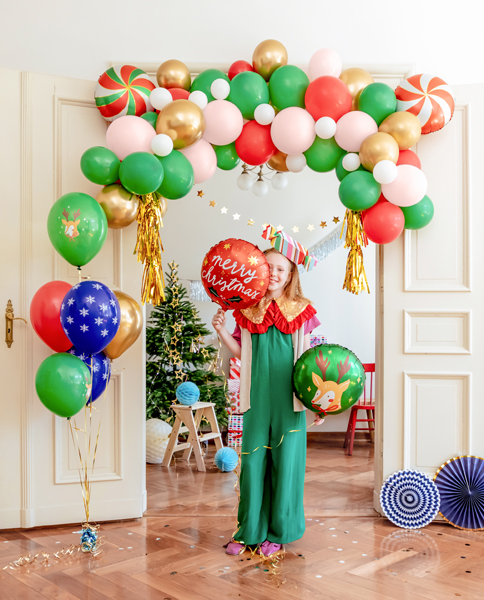 Balony 30 cm Merry Christmas Święta, 6 szt. zdjęcie 2