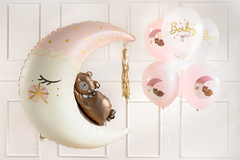 Balony 30 cm, Baby girl, 6 szt. zdjęcie 2