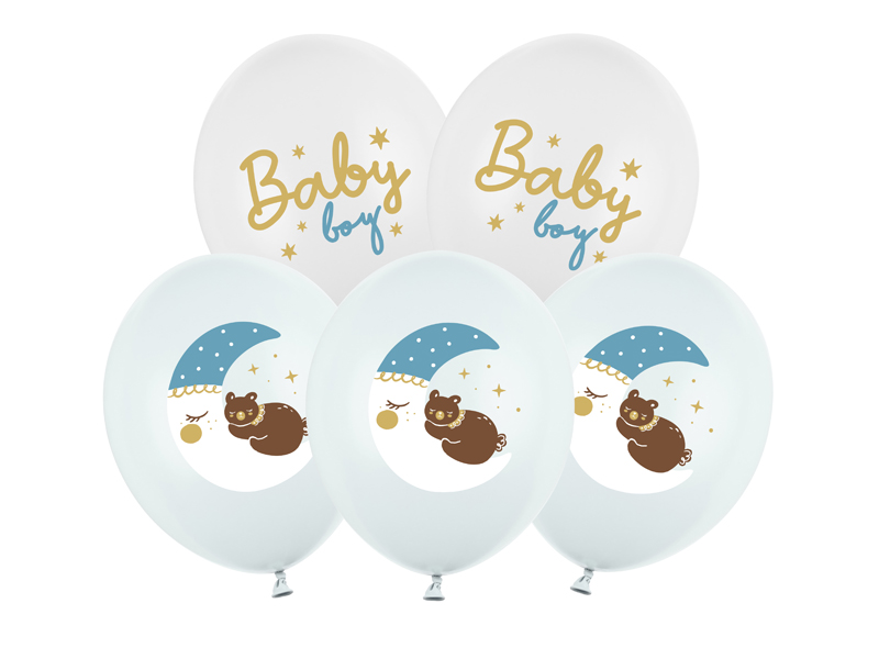 Balony 30 cm, Baby boy, 6 szt. zdjęcie 1