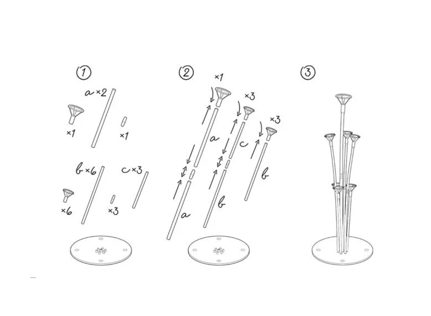 Stojak do balonów, 72 cm zdjęcie 3