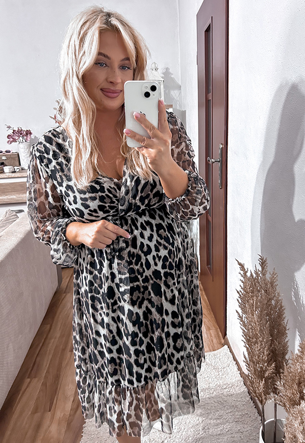 ŠATY SISI  PLUS SIZE PANTHER 04 - włoski obrázek 3